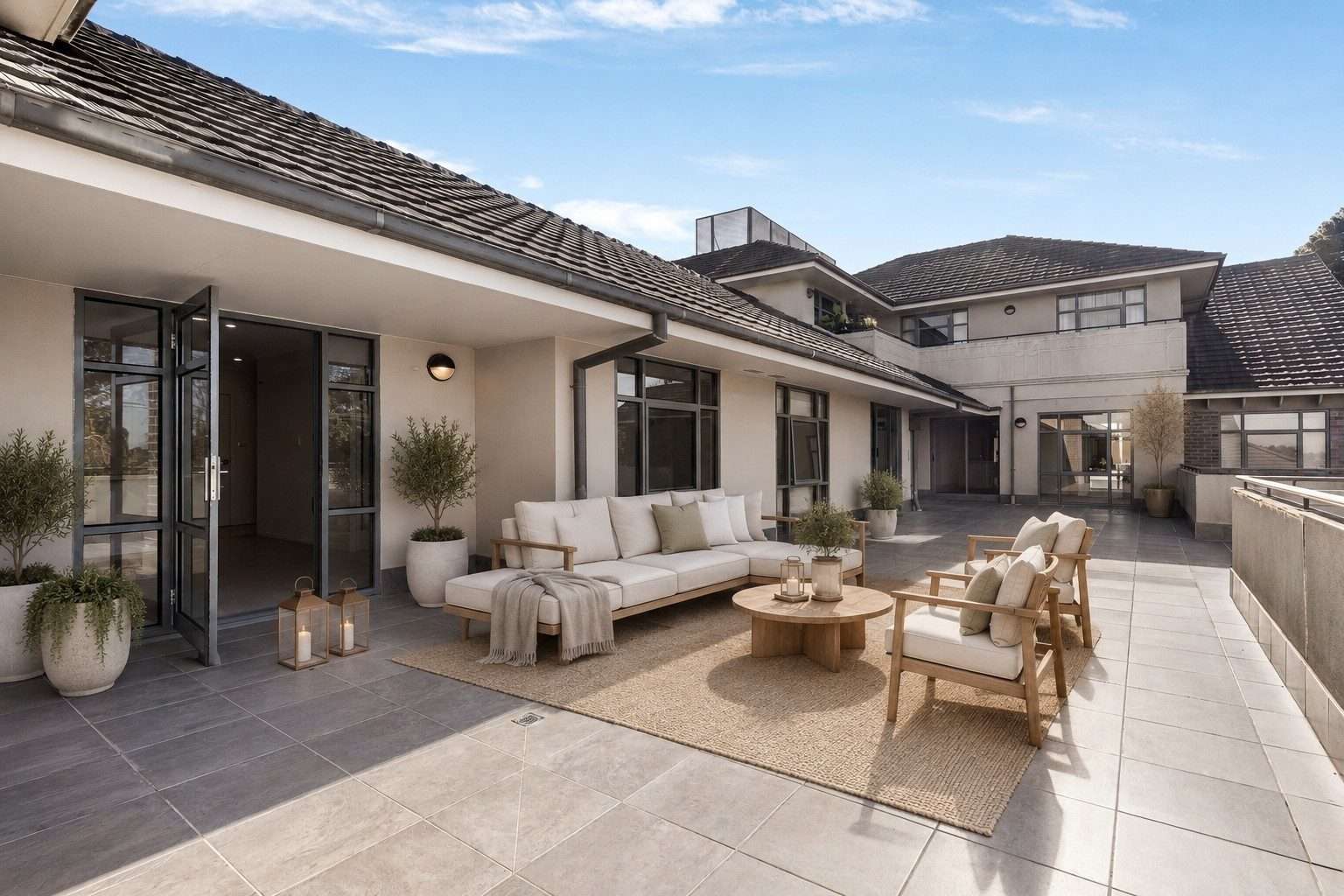 East-Facing Apartment with Expansive Terrace & Serene Views