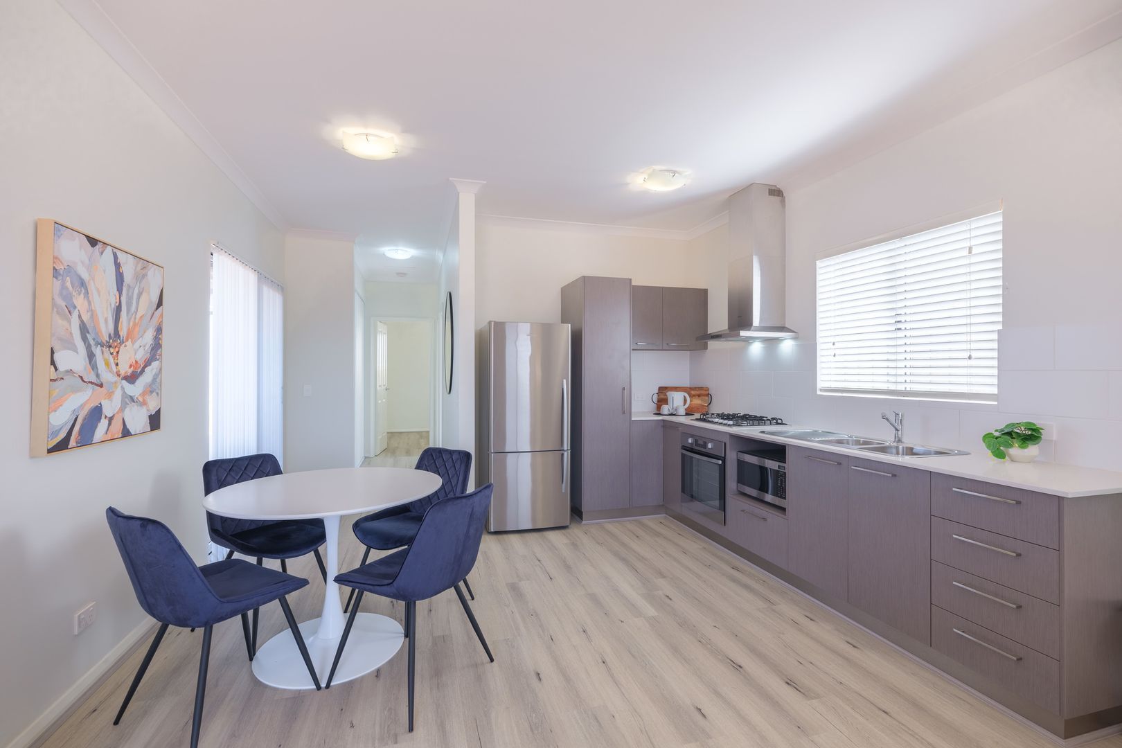 Open plan living outlook over the golf course and surrounding farmland