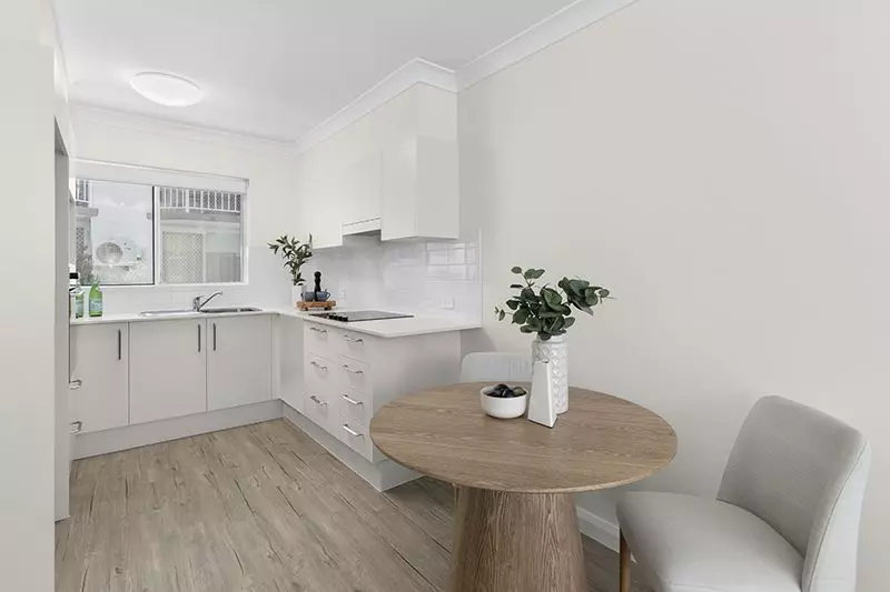 Stunning 1 bedroom unit with large open plan living/kitchen area.