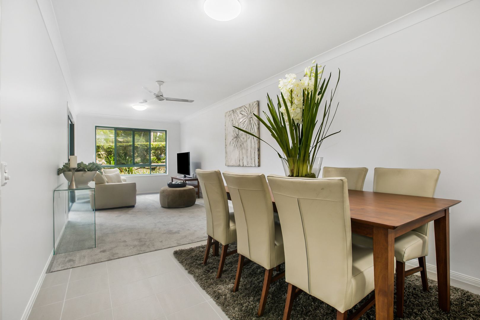 One-bedroom apartment with private patio and open-plan living