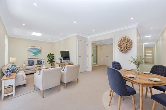 Sun-Filled Three-Bedroom Villa with Balcony and Private Garage