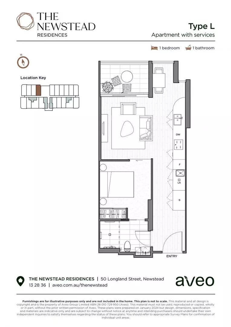 One-bedroom apartment in a prime location