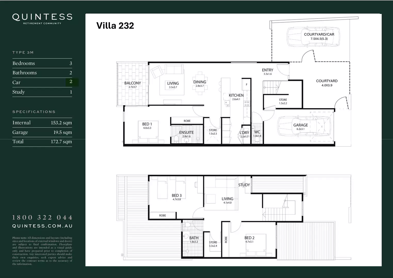 New Listing - Unique 3 Bedroom, 2 Car Villa - Villa 232