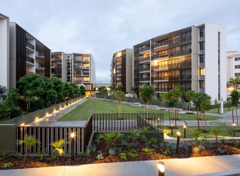 A prefect location to watch the sunset and the green suburb of Corinda
