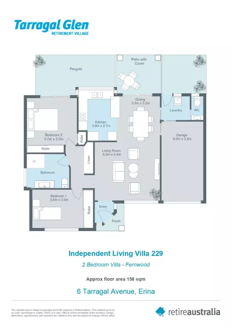 Fully refurbished two-bedroom villa