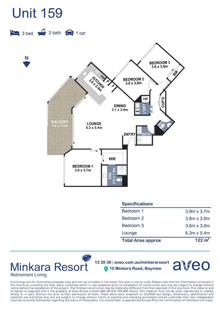 Contemporary coastal living with beautiful water views to long reef