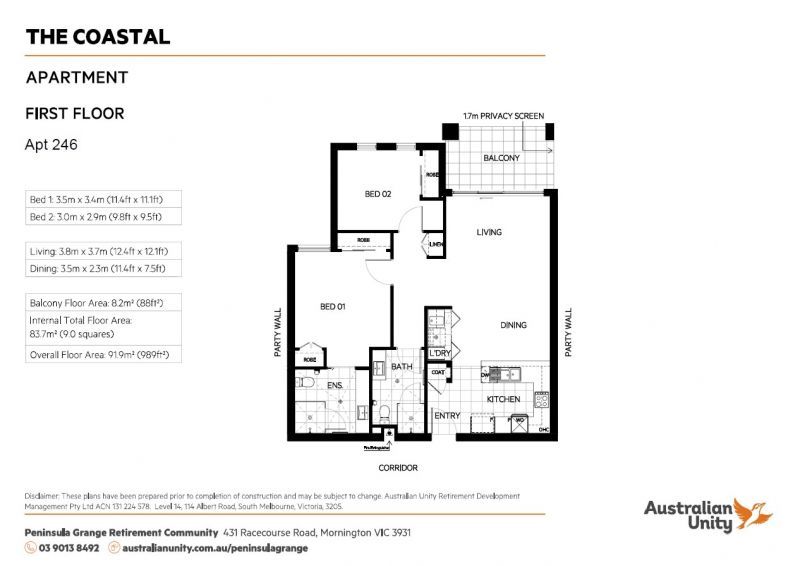Fabulous north-facing apartment at Peninsula Grange!