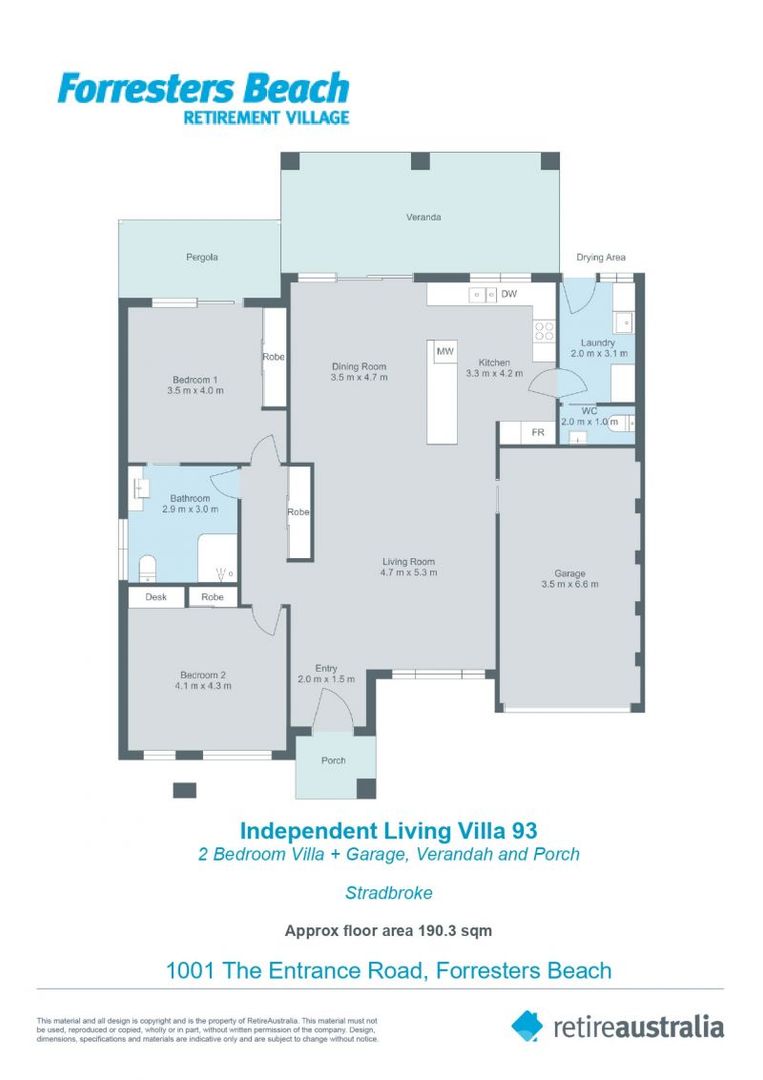 Privately located villa with easy walk to all village facilities.