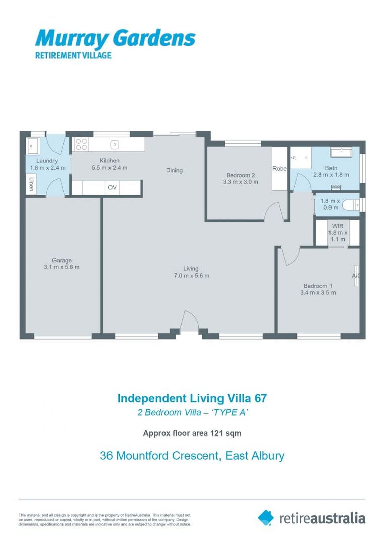 Lovely unit in a quiet location, near the community centre