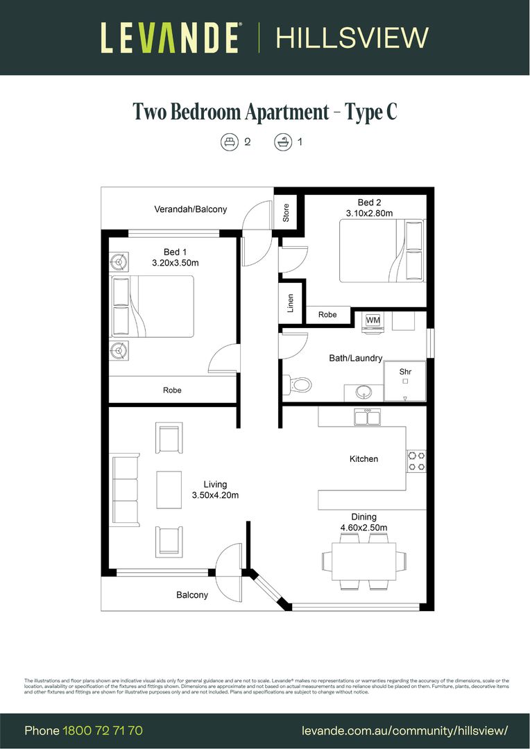 Two Bedroom | Apartment 85