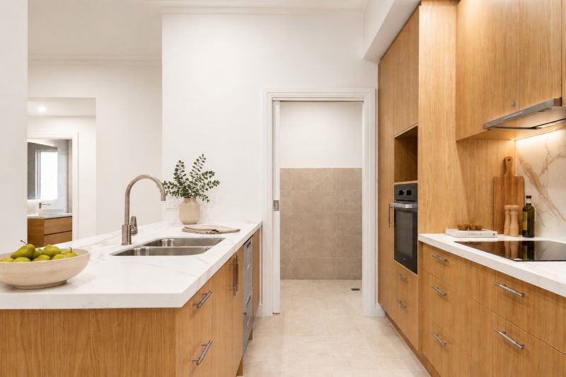 Spacious three-bedroom apartment with garden views