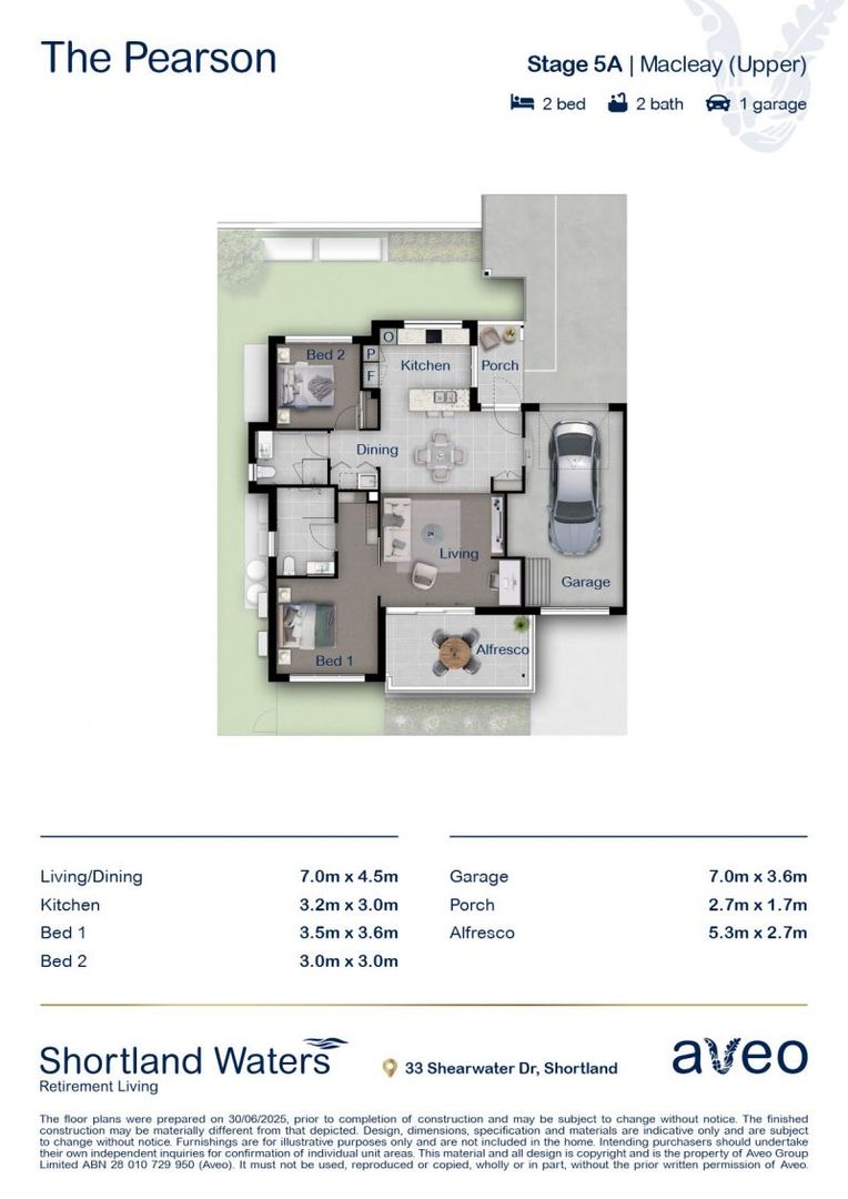 Relaxed retirement living with golf course views