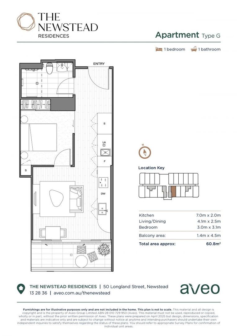 Seamless one bedroom apartment