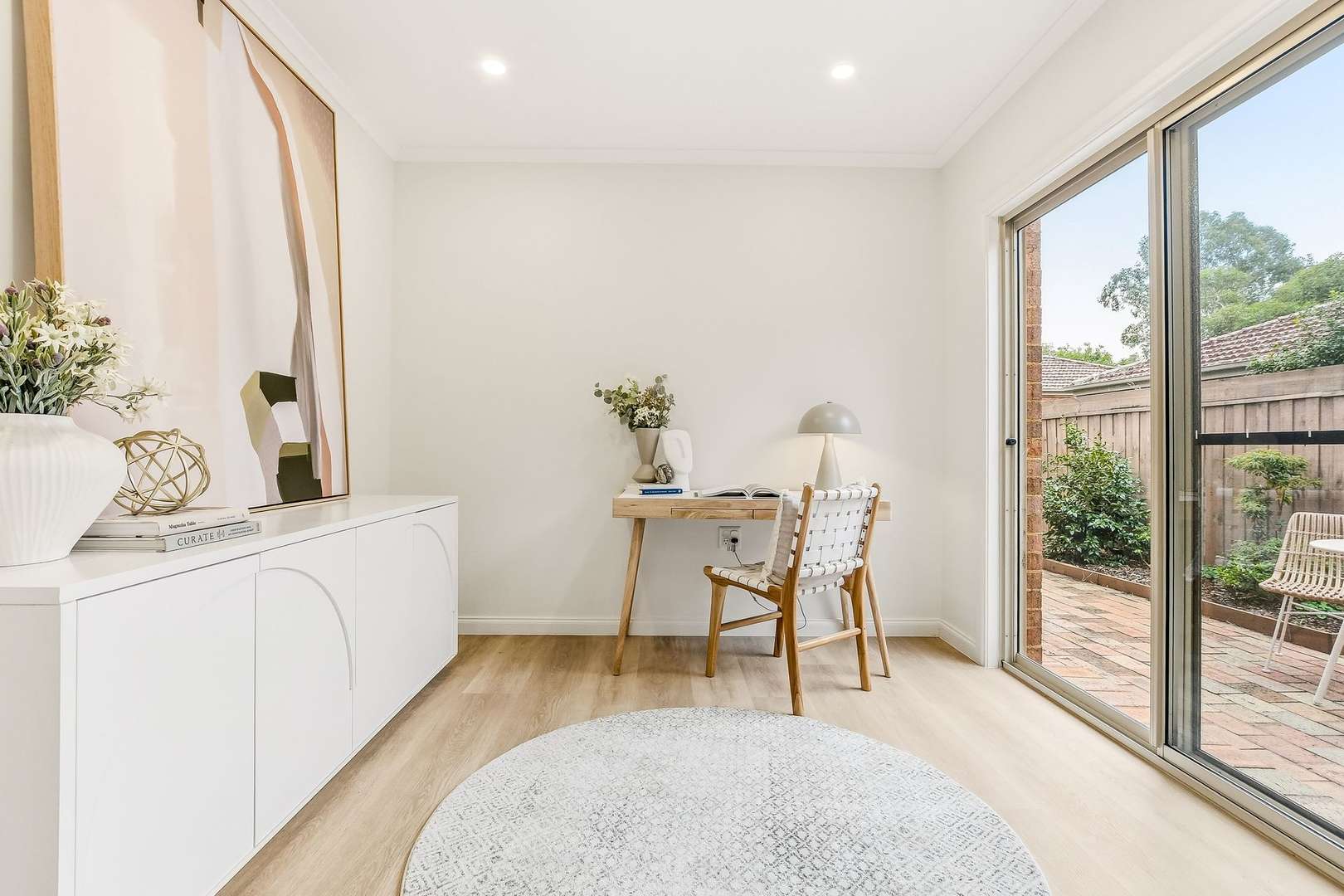 Enjoy park views and privacy in this 2-bedroom villa