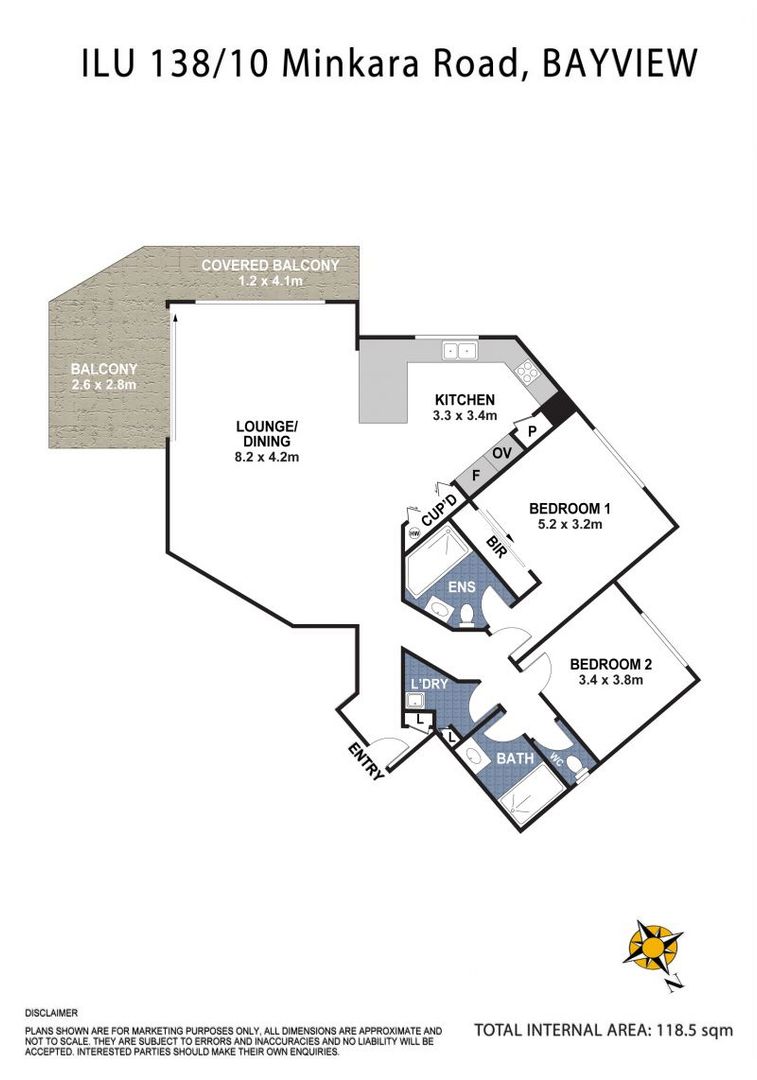 Bright and tranquil with wrap-around balcony