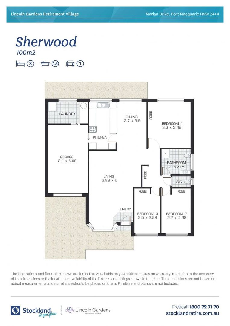 Modern and light filled level home with no steps