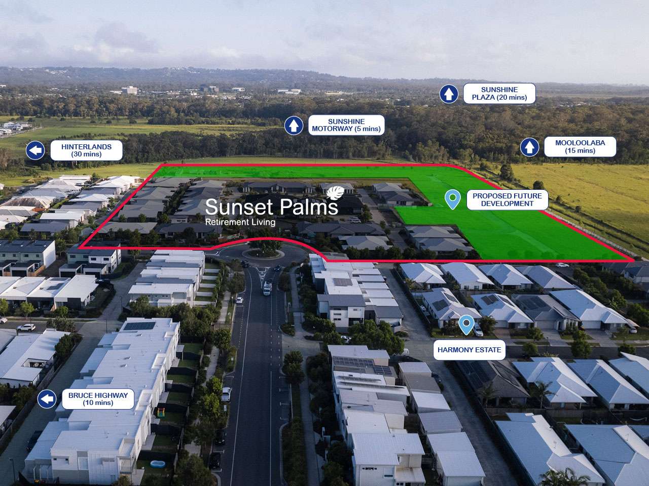 Brand new 2 bedroom, 2 bathroom retirement villa in Palmview.