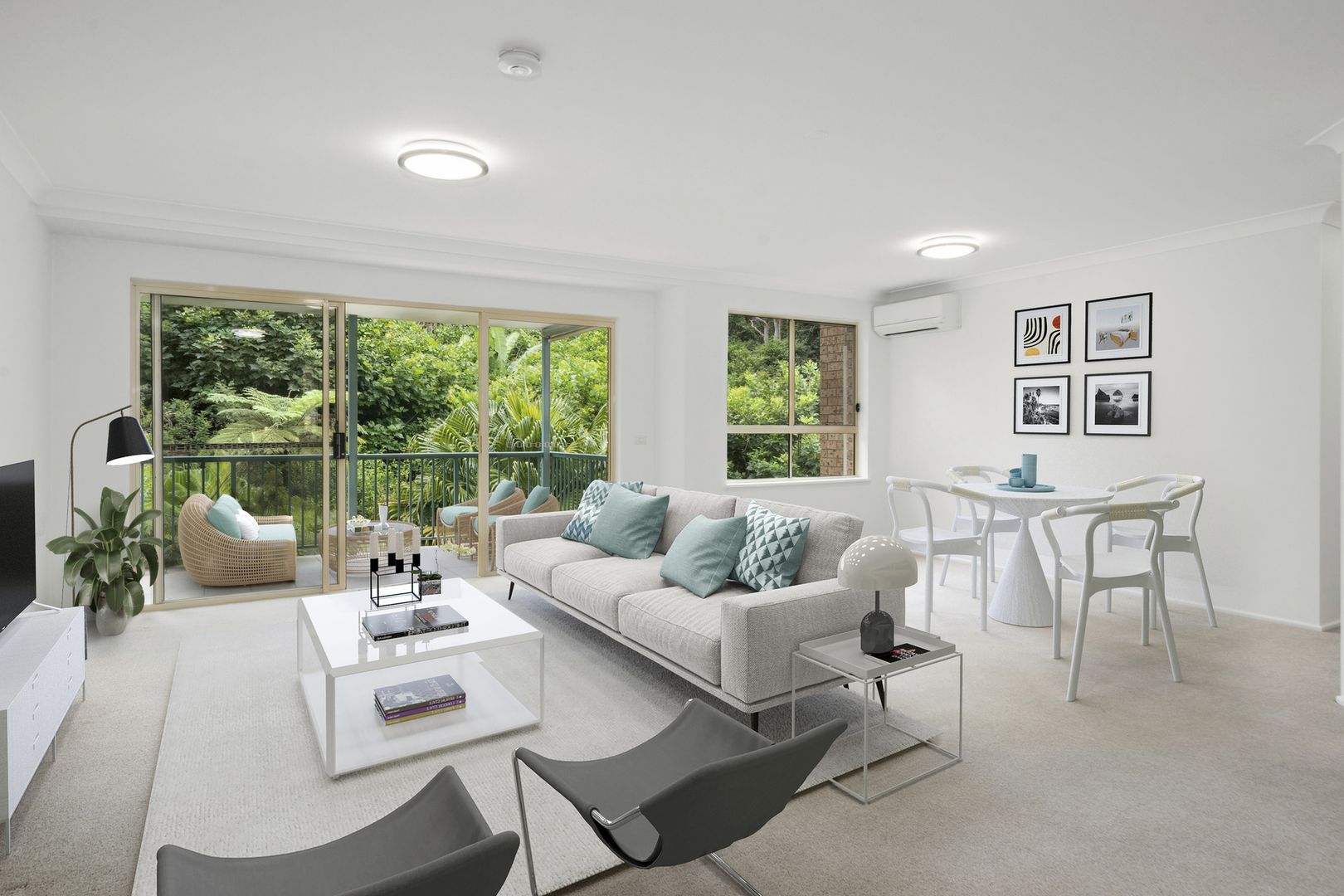 Peaceful north-easterly 2-bedroom residence embraced by greenery