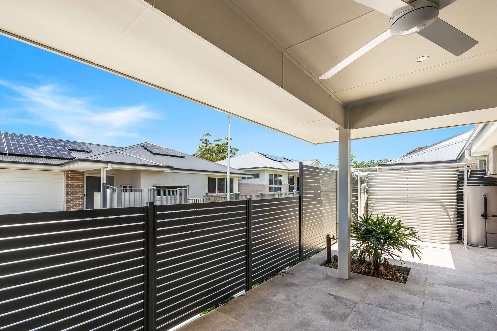 Modern two-bedroom villa with a stylish Paterson design, featuring vinyl flooring