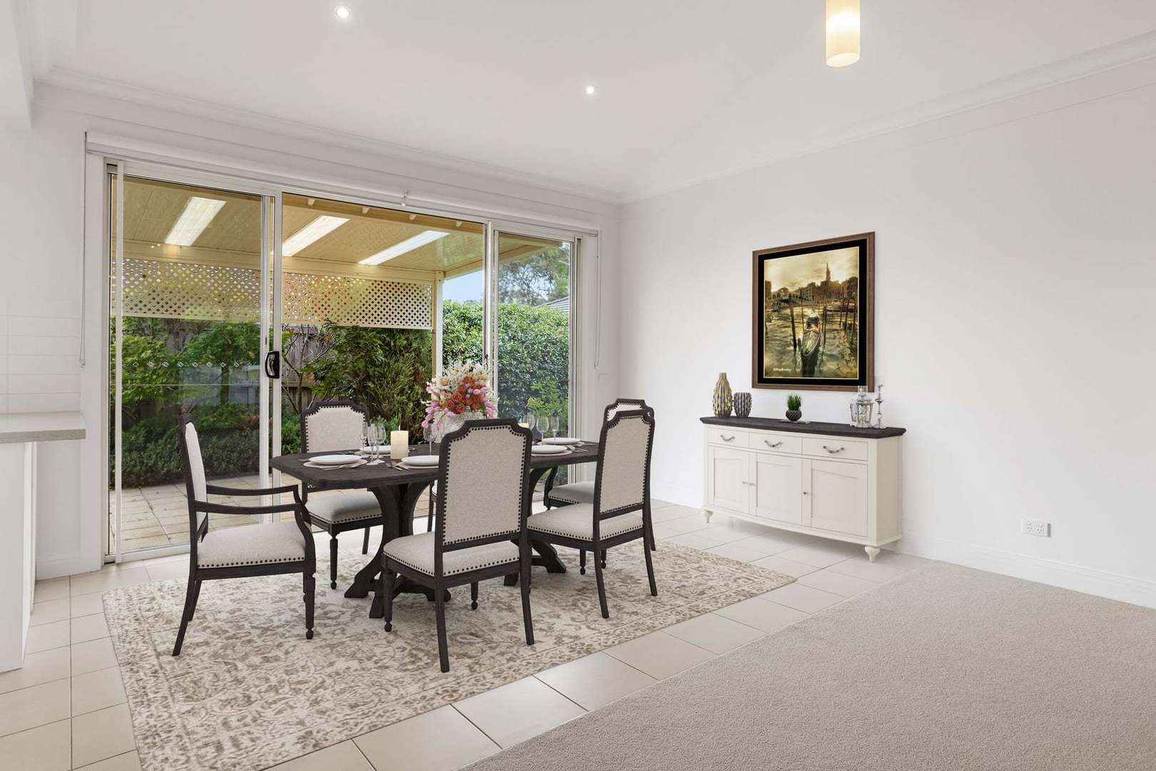 North-facing with High ceilings and Private Courtyard