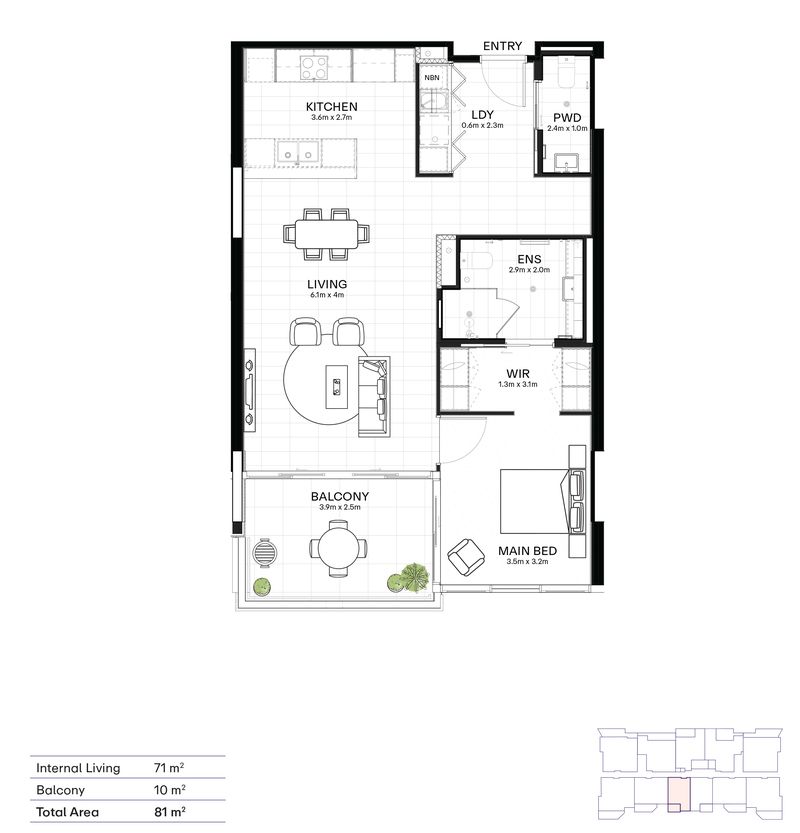 Elegant One-Bedroom Apartment 