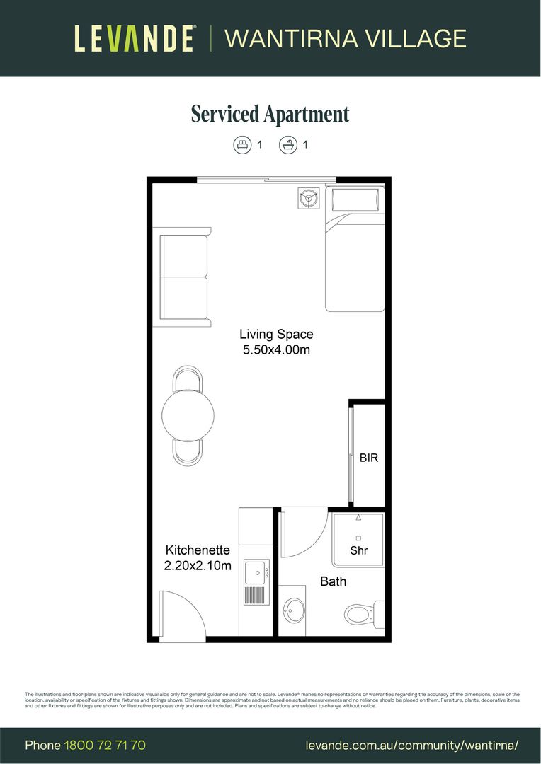 Studio | Serviced Apartment 407