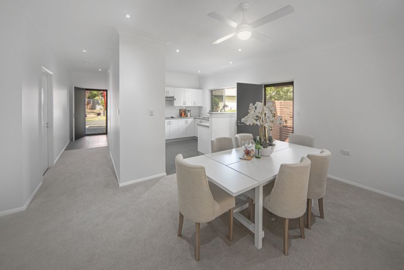 Modern villa with water views