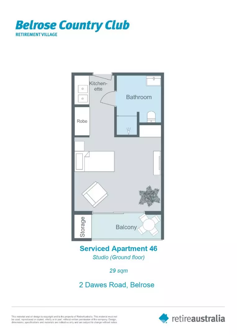 Fully refurbished ground floor studio apartment with chef-prepared meals and cleaning included