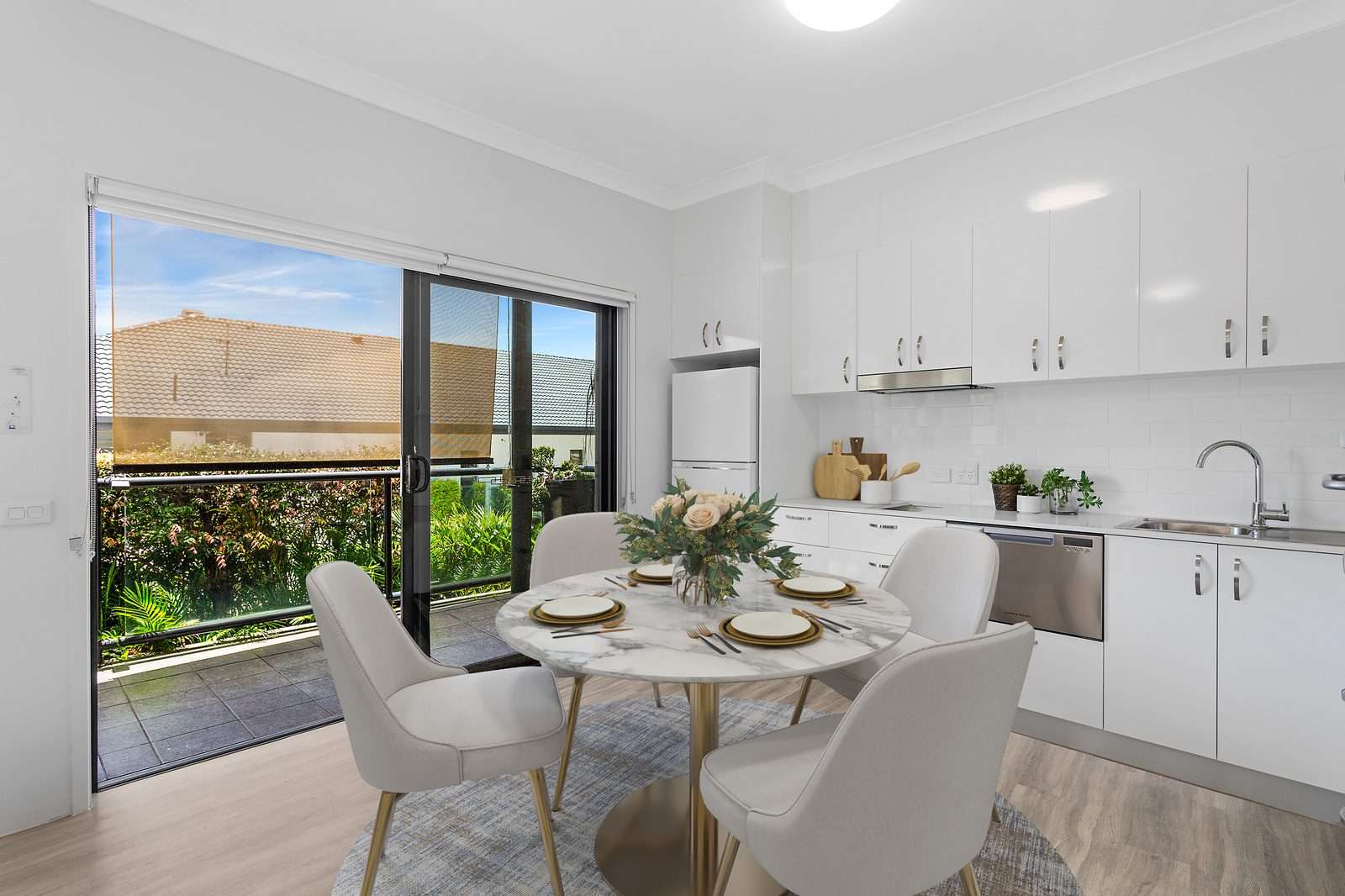 Spacious one-bedroom apartment with private courtyard garden