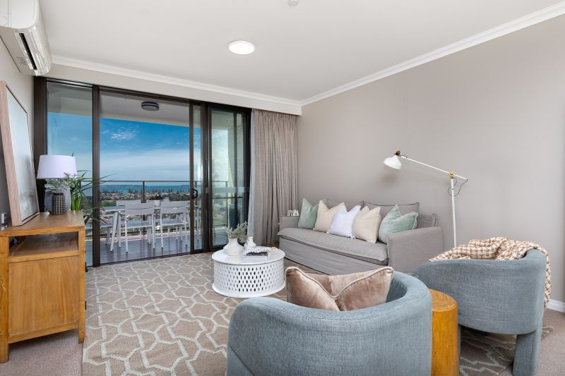 Under Offer -Blue ribbon retirement living framed by a captivating seaside panorama  and refined contemporary interiors