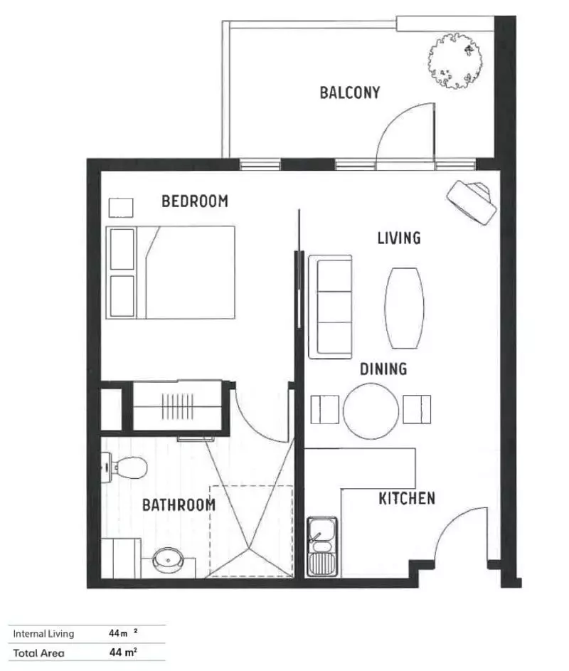 Freshly Renovated with Leafy Balcony Views