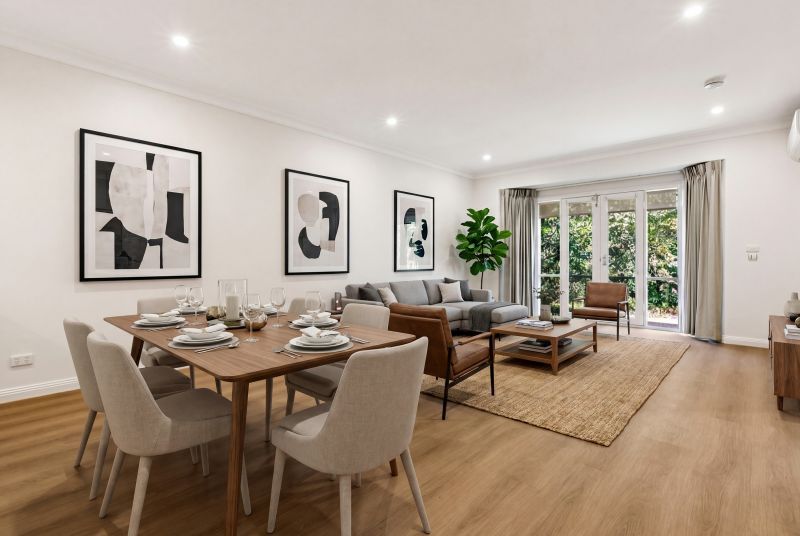 Spacious Living, Sunny Courtyard