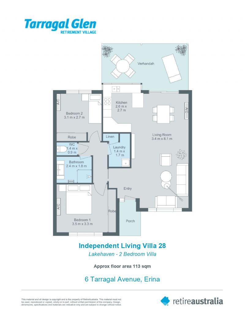 Sought after villa overlooking parklands