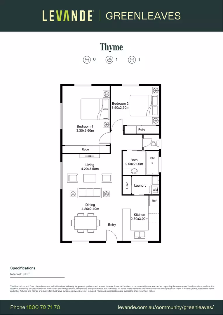 Two Bedroom | Unit 18
