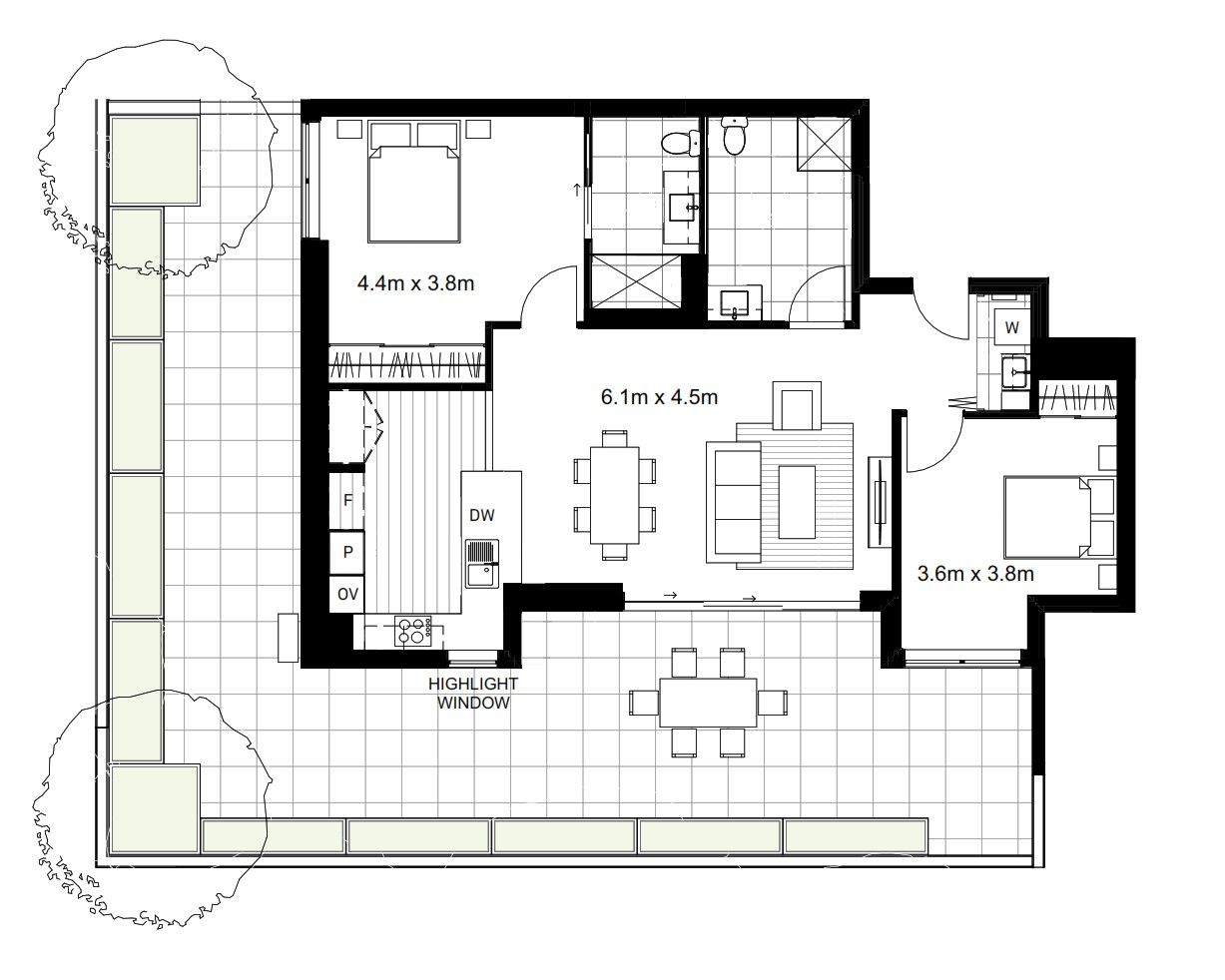 SOLD - Brand new stunning courtyard apartment, ready to move in now