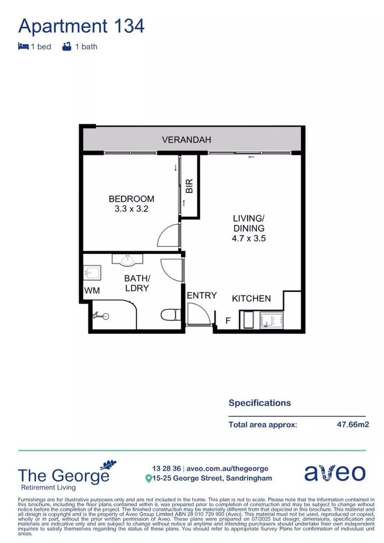 Delightful one-bedroom apartment on the ground floor