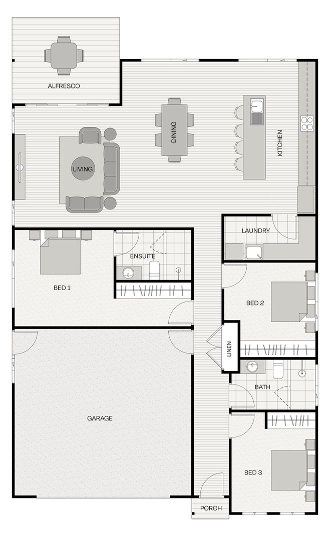 The Ashford is stylish, spacious, and ready to entertain.