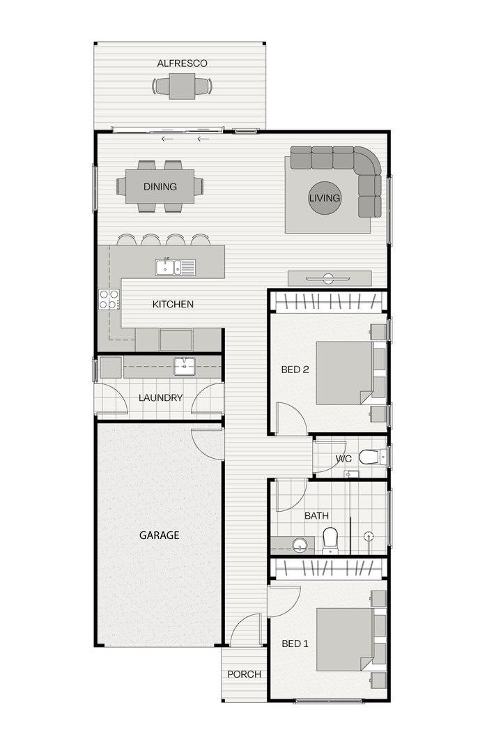 Spacious and welcoming, the Casetta is designed for those who value comfort, connection and room to move.