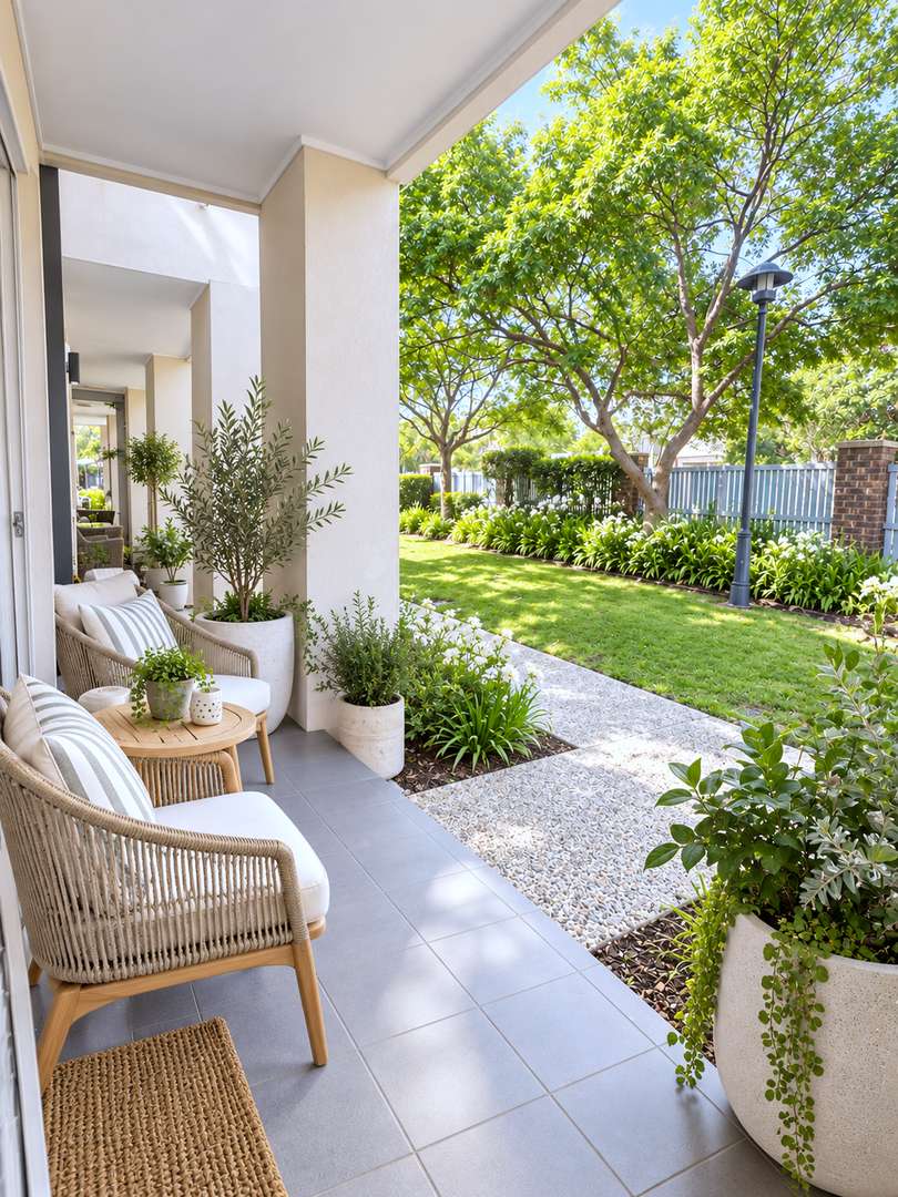 Spacious ground-floor apartment opening onto beautiful garden setting