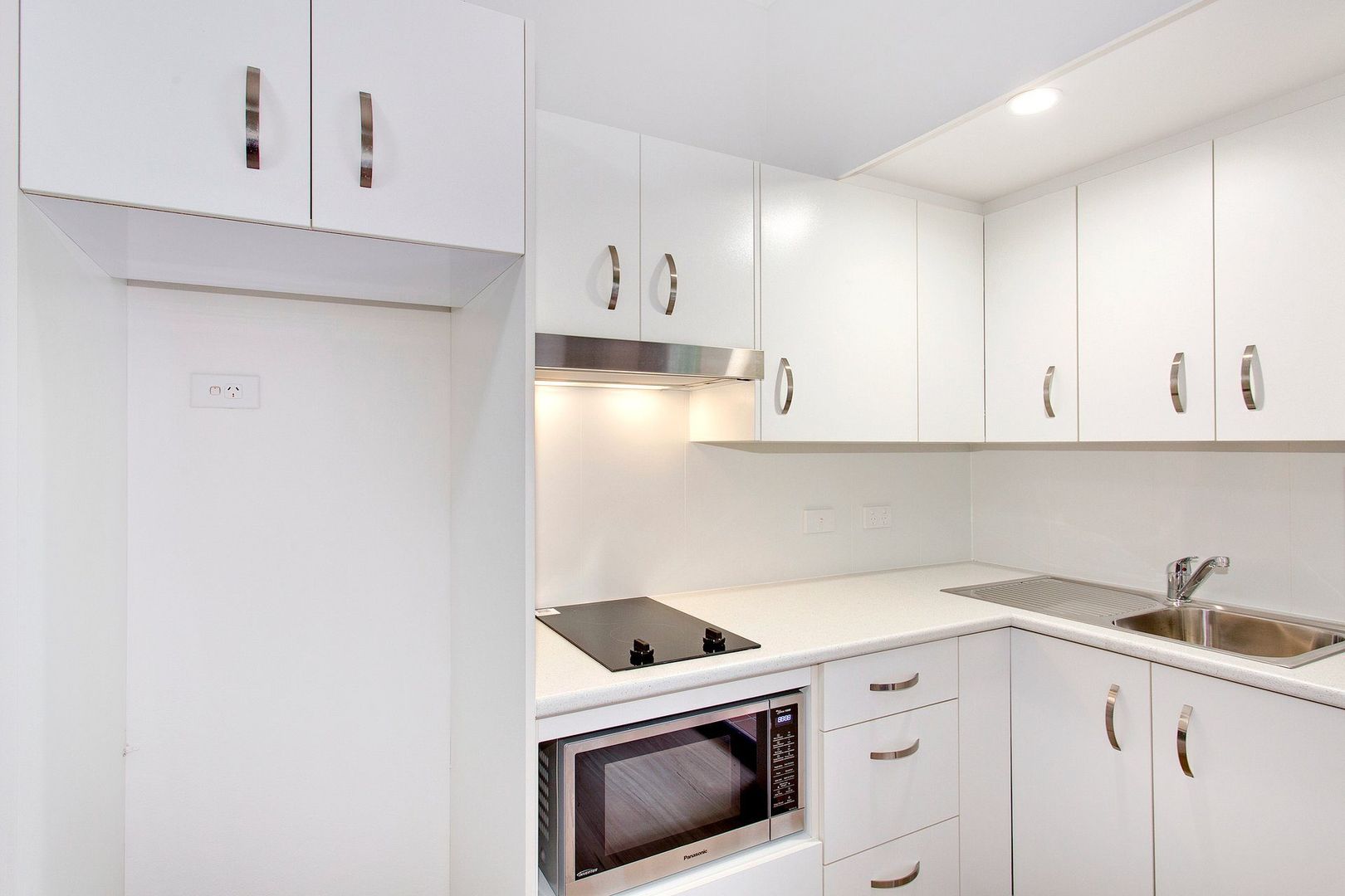 Studio apartment with a private covered patio