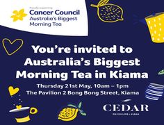 You're invited to Australia's Biggest Morning Tea in Kiama