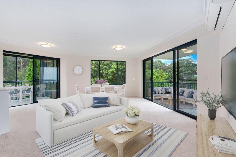 Stunning water view from double balcony apartment