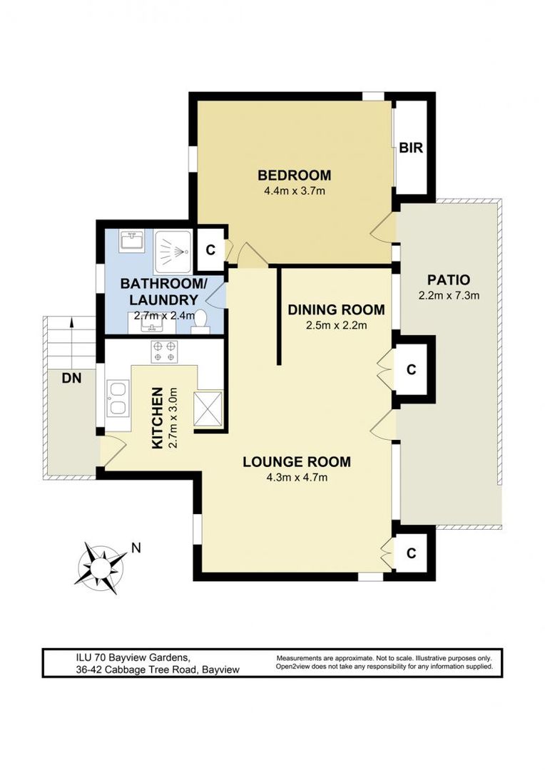 Abundance of natural light in a great location