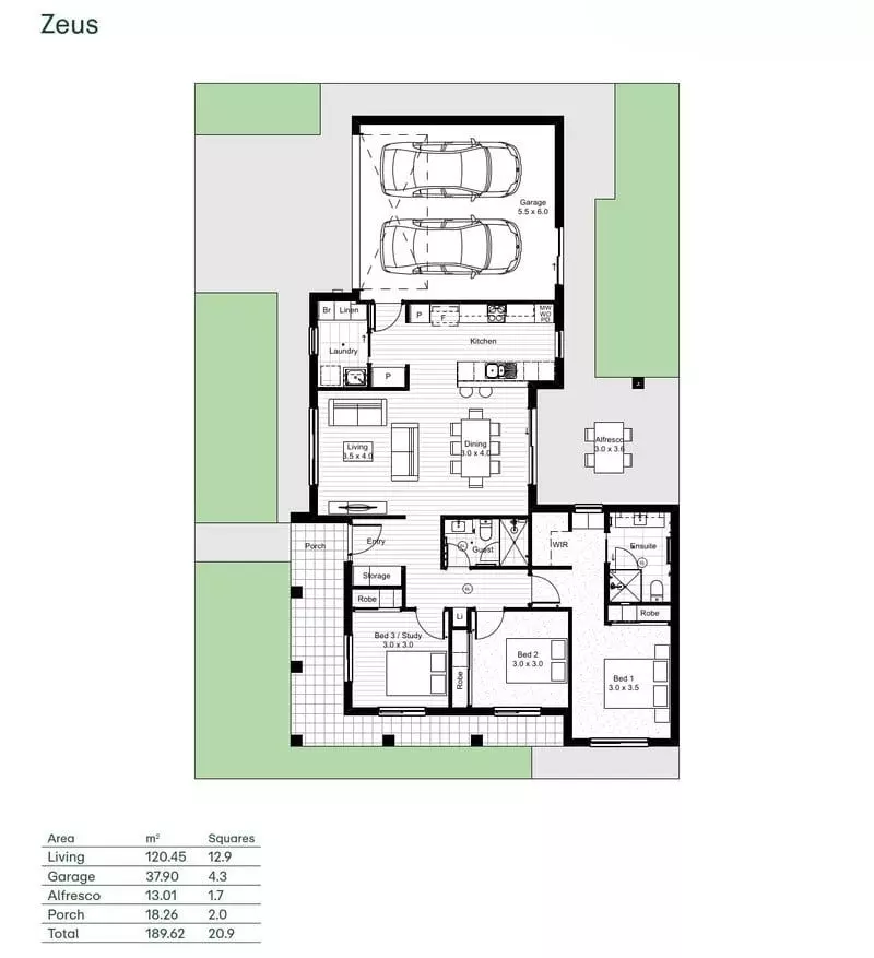 Only 2 stylish 'Zeus' floorplans remaining