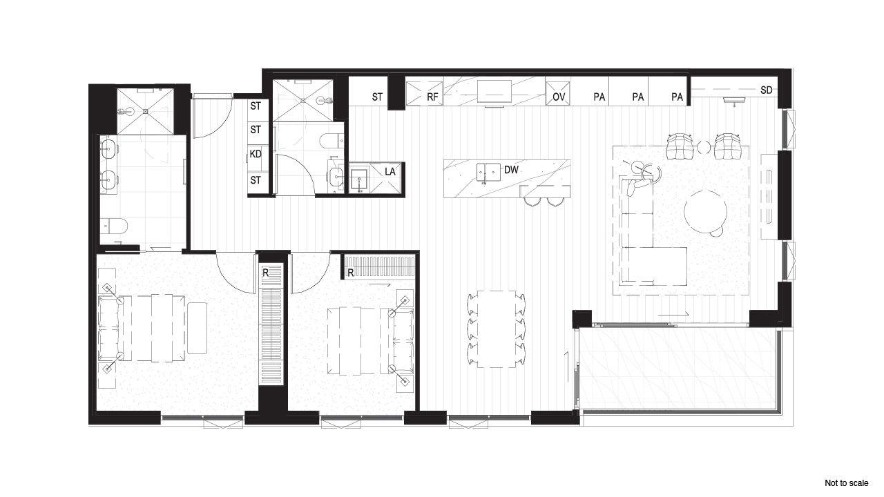 Separate Living & Dining | Ample Storage