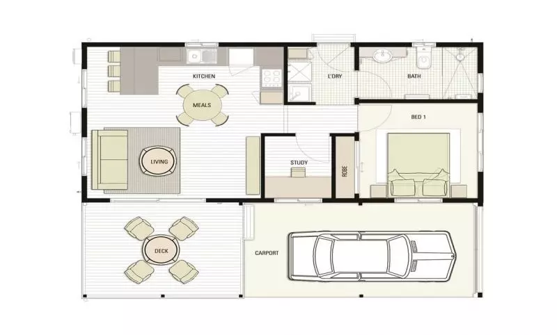 Wake up to uninterrupted water views