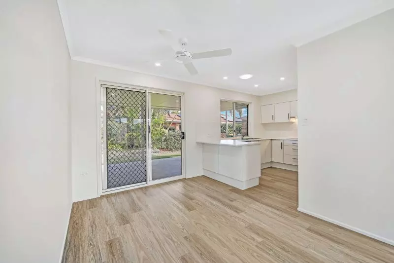 A quiet, peaceful garden surrounds this large 3 bedroom villa