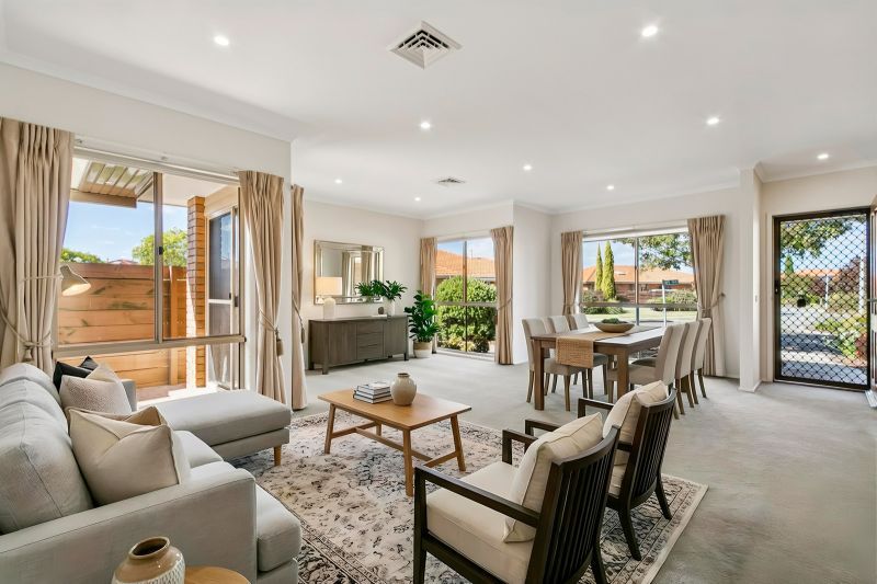 Stylish 2-bed + study villa with large open-plan living area