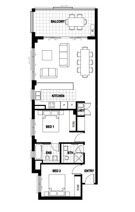 2 Bedroom North-Facing Apartment at The Woniora