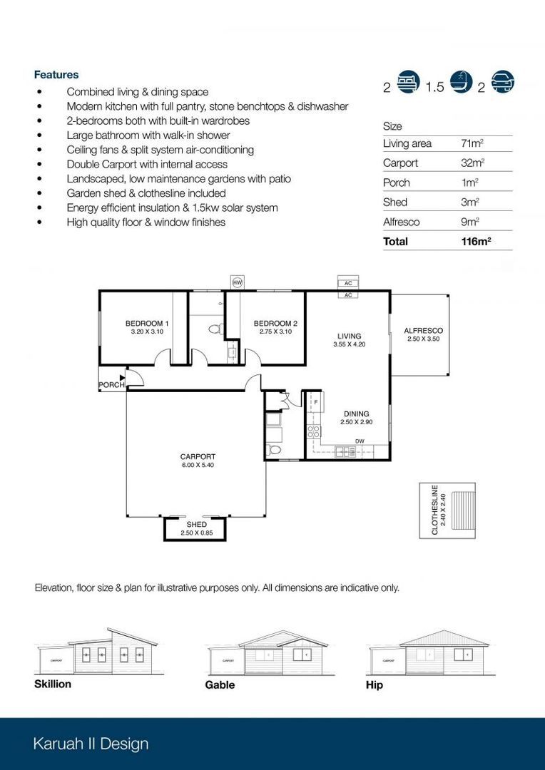 2 Bedroom Home - Karuah Design